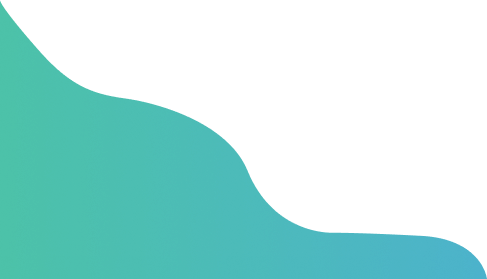 A background image featuring a smooth gradient wave. It starts with a light green color at the upper left corner, blending into a vivid teal and transitioning to a rich blue as it flows toward the bottom right corner. The wave has a fluid, organic shape.